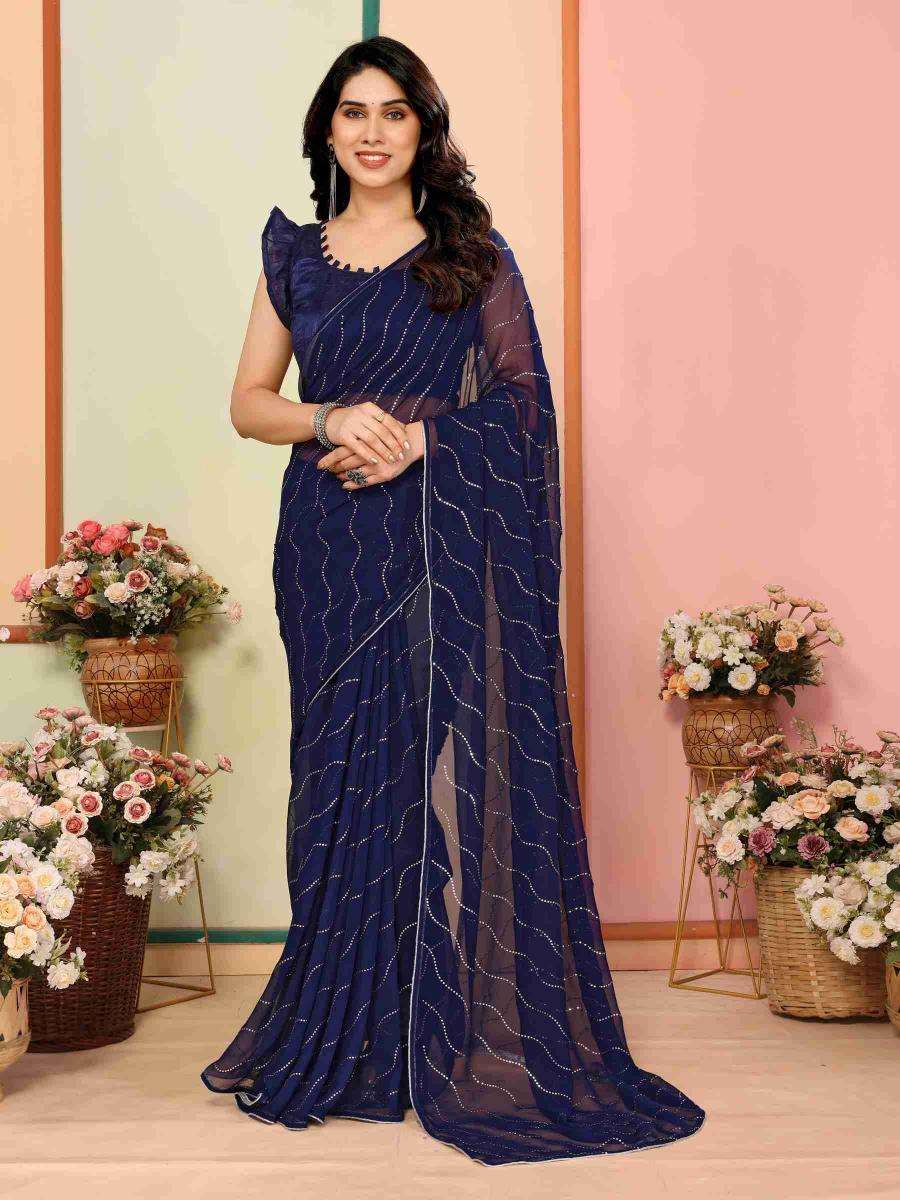 GC soft georgette silk Saree wholesalers in Surat