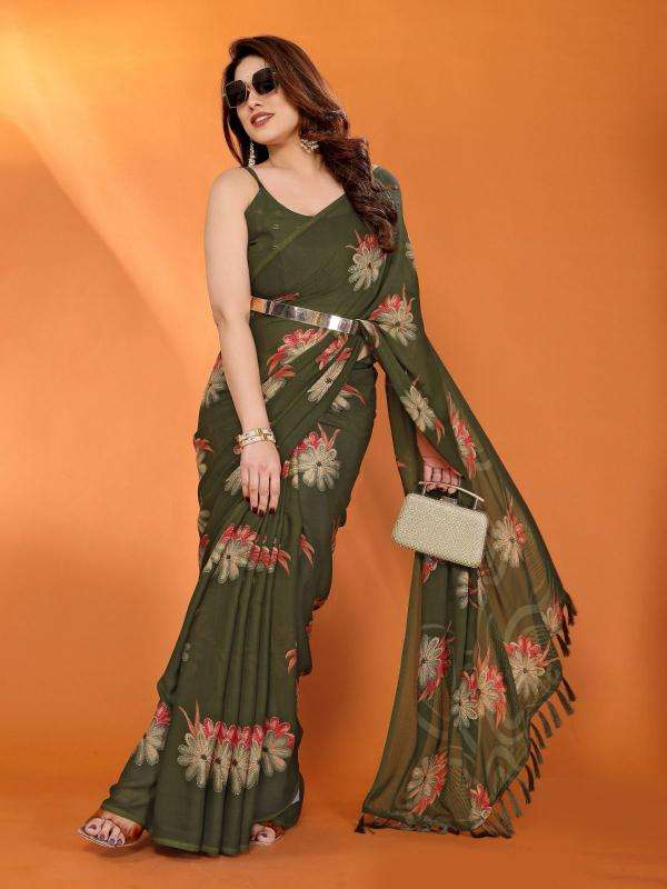 GC soft moss silk printed Saree wholesale market in India