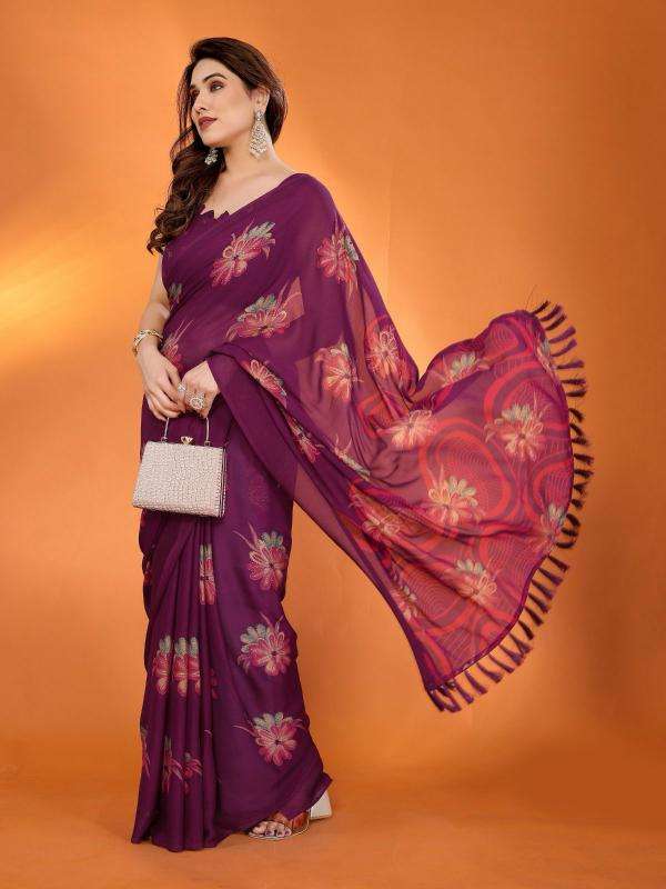 GC soft moss silk printed Saree wholesale market in India