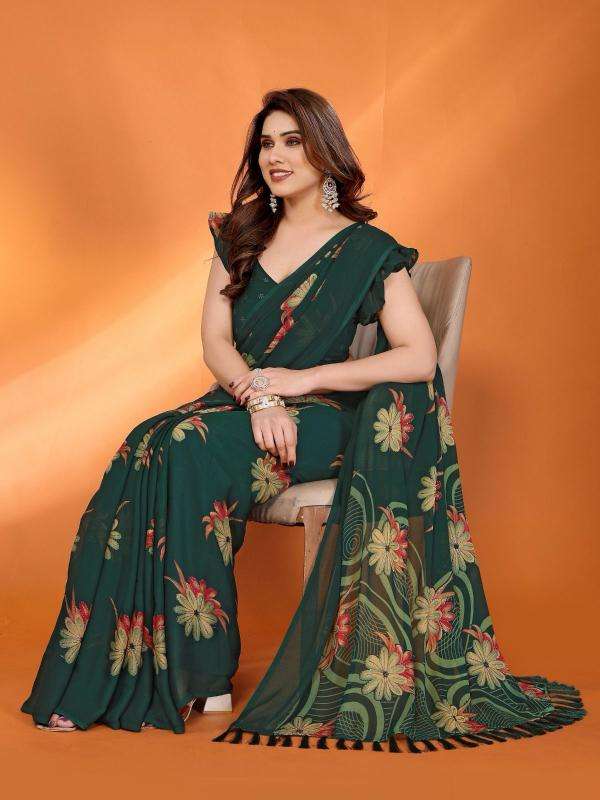 GC soft moss silk printed Saree wholesale market in India
