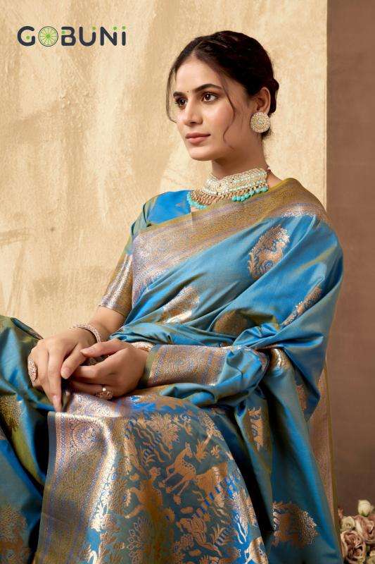 Gobuni sabyasachi rich silk pallu Designer sarees in bulk