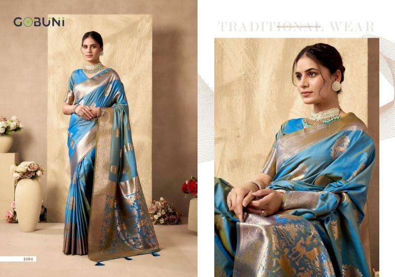 Gobuni sabyasachi rich silk pallu Designer sarees in bulk