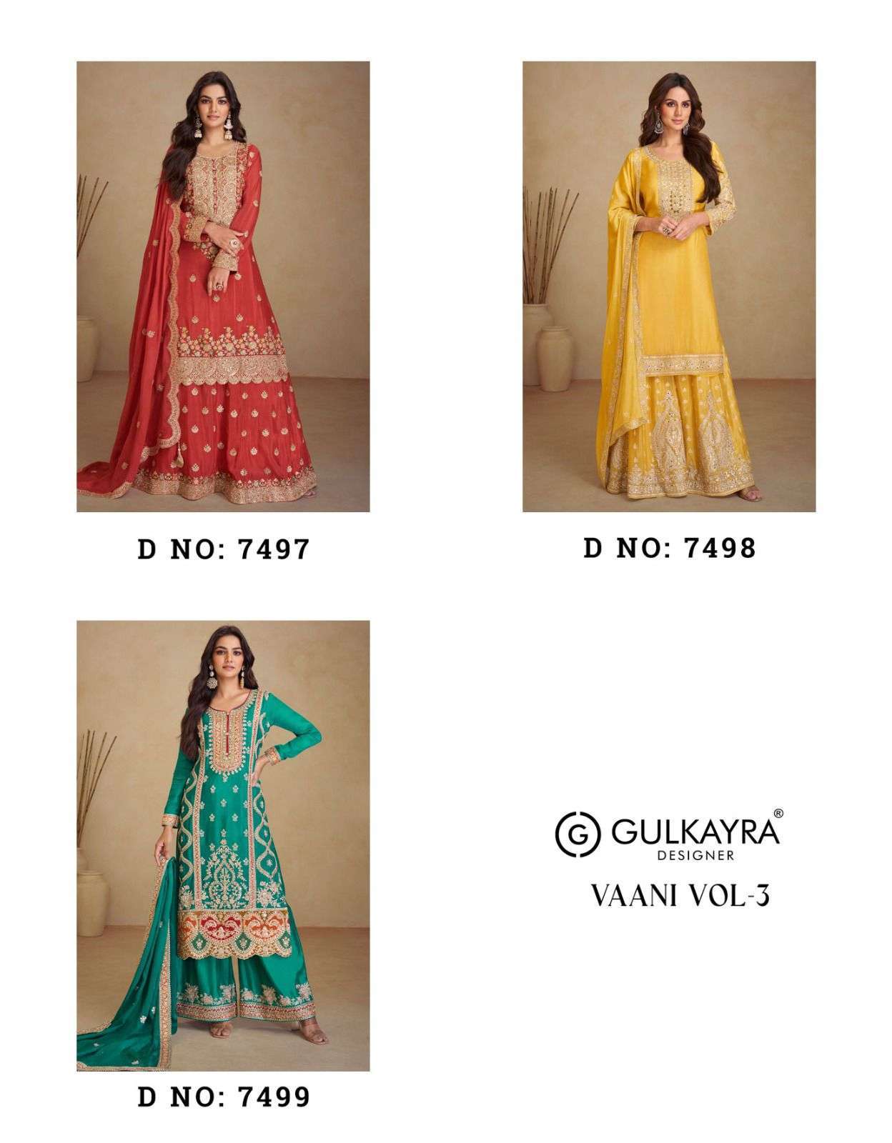 Gulkayra designer vaani vol 3 Wholesale Salwar kameez