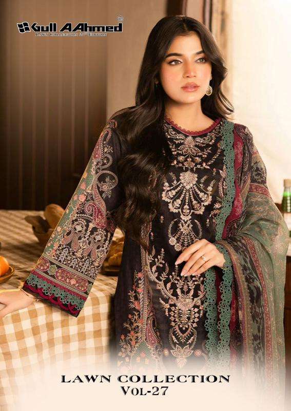 Gull aahmed lawn vol-27 Dress materials market in ahmedabad