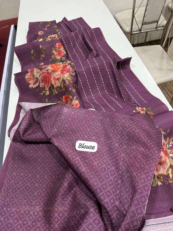 Indeed digital print Floral Wholesale saree suppliers in India