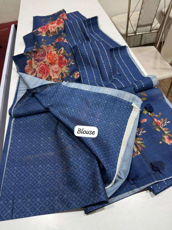 Indeed digital print Floral Wholesale saree suppliers in India