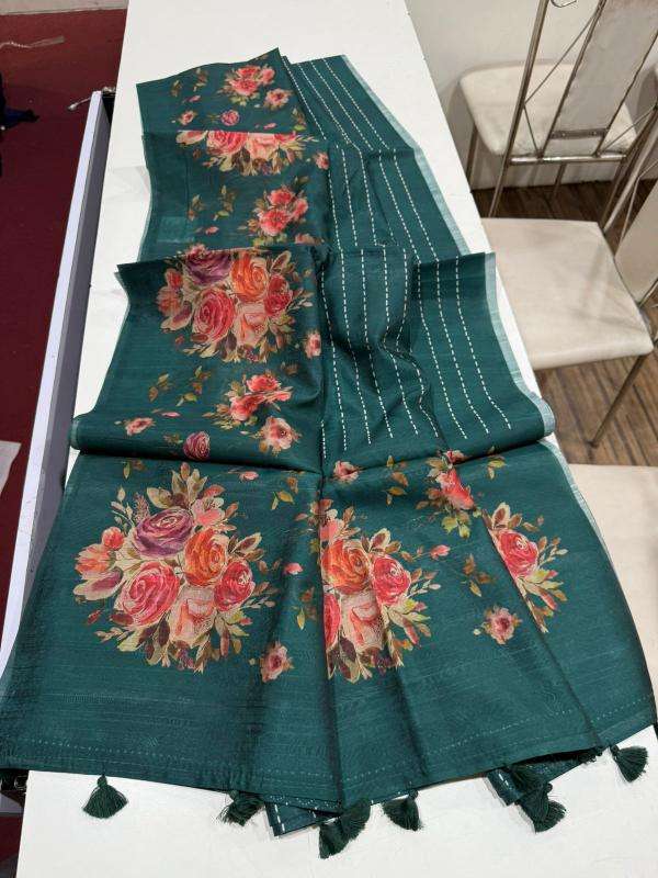 Indeed digital print Floral Wholesale saree suppliers in India