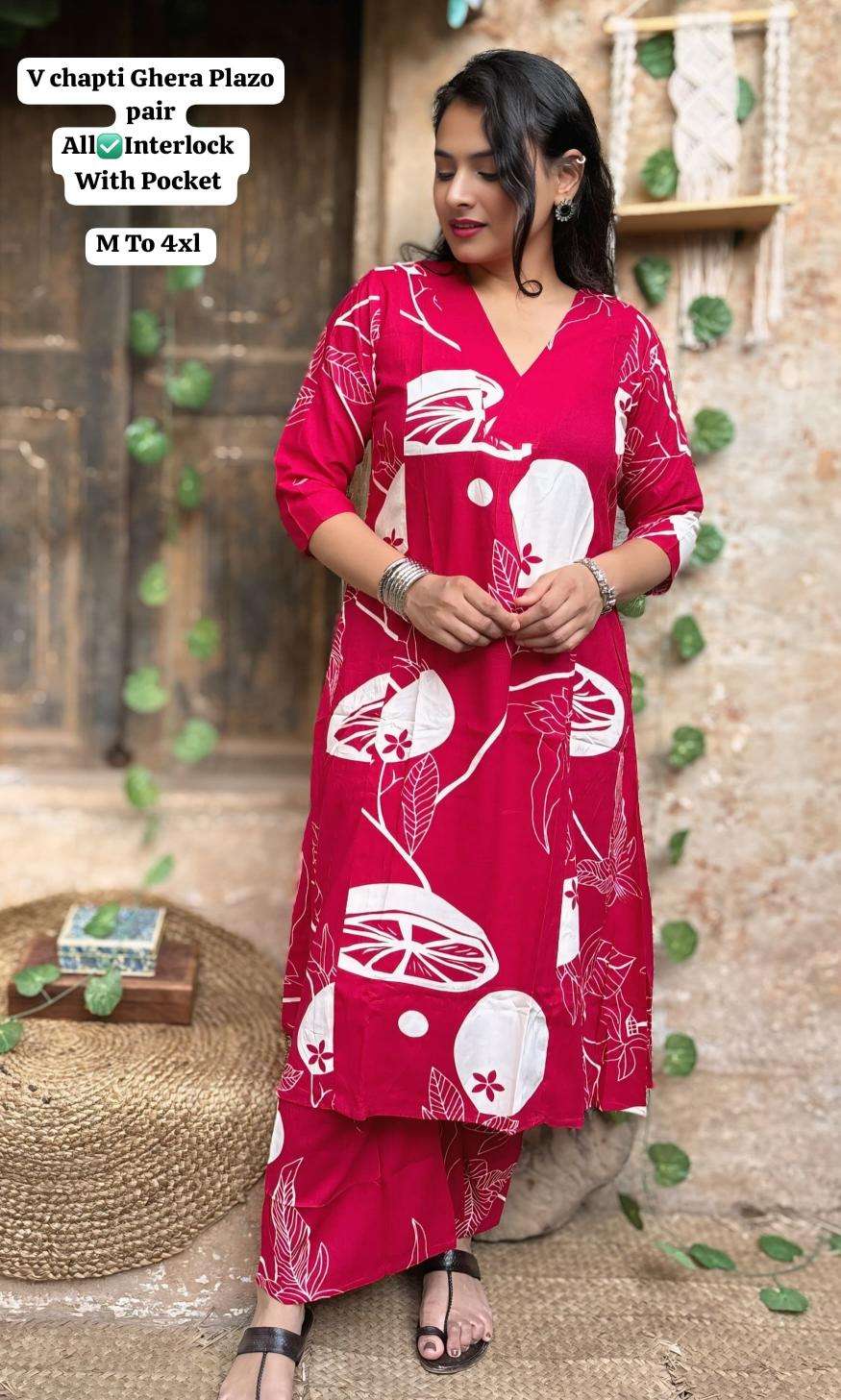 Jaipuri cotton coord set Kurti wholesalers in Gujarat