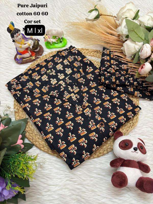 K k jaipuri cotton coord set Kurti wholesale price