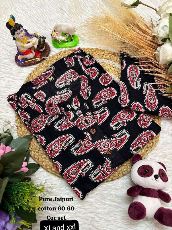 K k jaipuri cotton coord set Kurti wholesale price