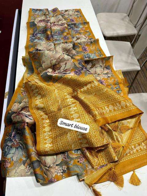Kalamkari digital print floral Surat Saree online