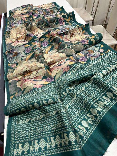 Kalamkari digital print floral Surat Saree online