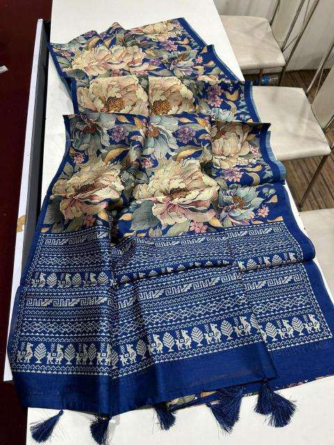 Kalamkari digital print floral Surat Saree online