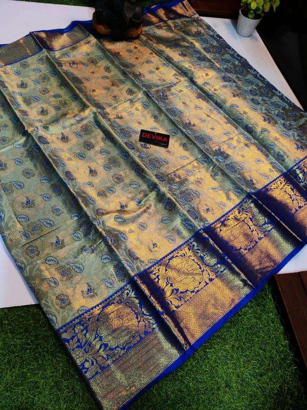 Kanjivaram soft pattu with contrast Wholesale Sarees Catalogue