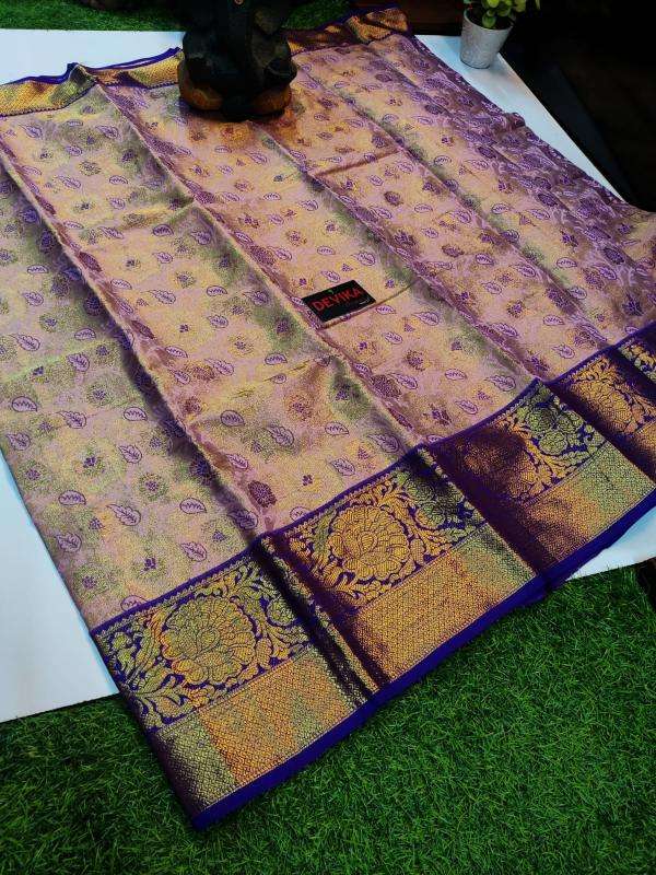 Kanjivaram soft pattu with contrast Wholesale Sarees Catalogue