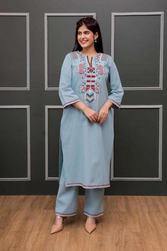 Karma cotton catalog with embroidery Kurti exporters