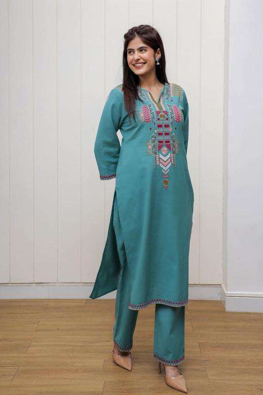 Karma cotton catalog with embroidery Kurti exporters