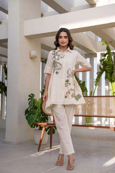 Karma cotton dobhi with embroidery work Latest Kurti collection in bulk