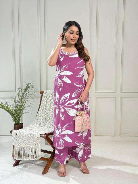 Karma rayon aline coord set indian latest kurti design
