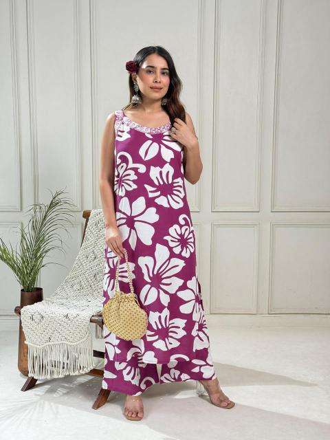 Karma rayon aline coord set indian latest kurti design
