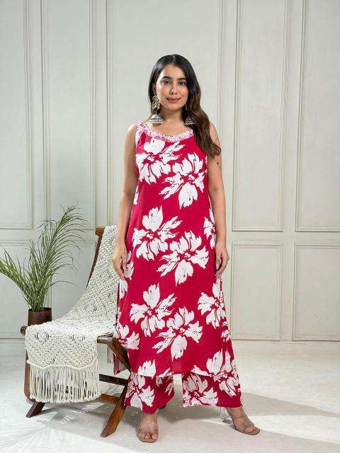 Karma rayon aline coord set indian latest kurti design