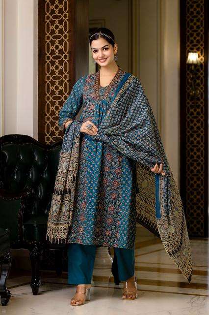 Karma v neck indian kurti for girls