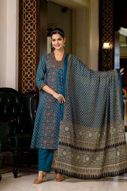 Karma v neck indian kurti for girls