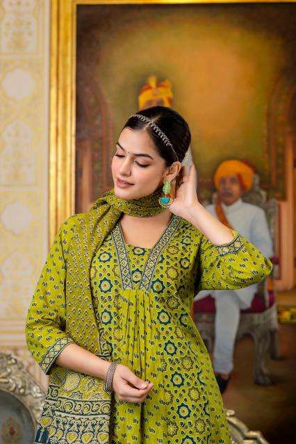 Karma v neck indian kurti for girls