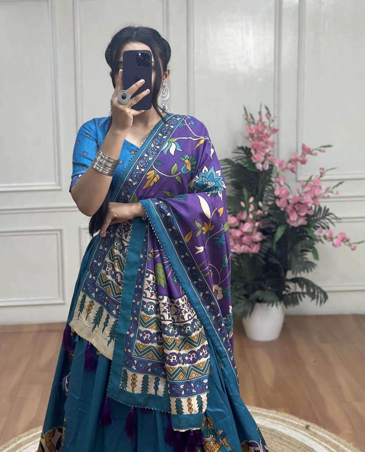 KASMINA Tussar Silk Bollywood style lehenga choli wholesale