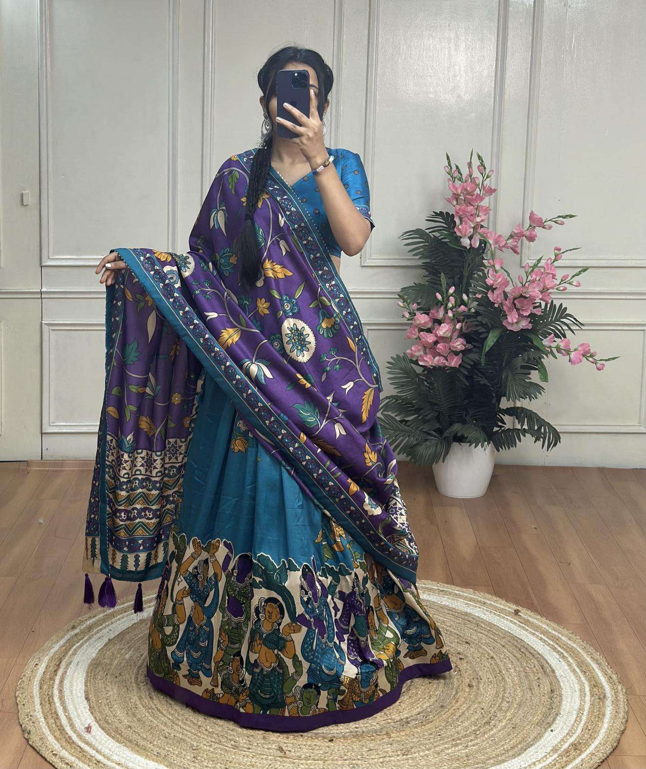KASMINA Tussar Silk Bollywood style lehenga choli wholesale
