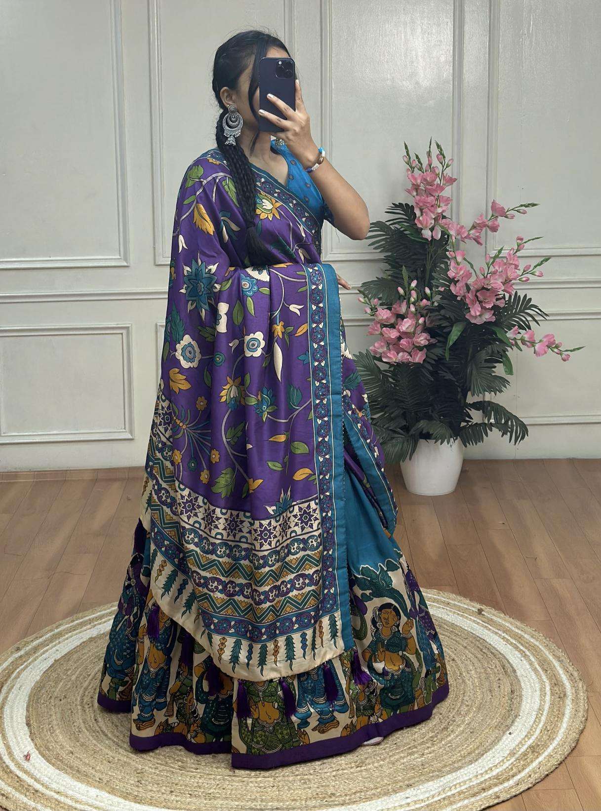 KASMINA Tussar Silk Bollywood style lehenga choli wholesale