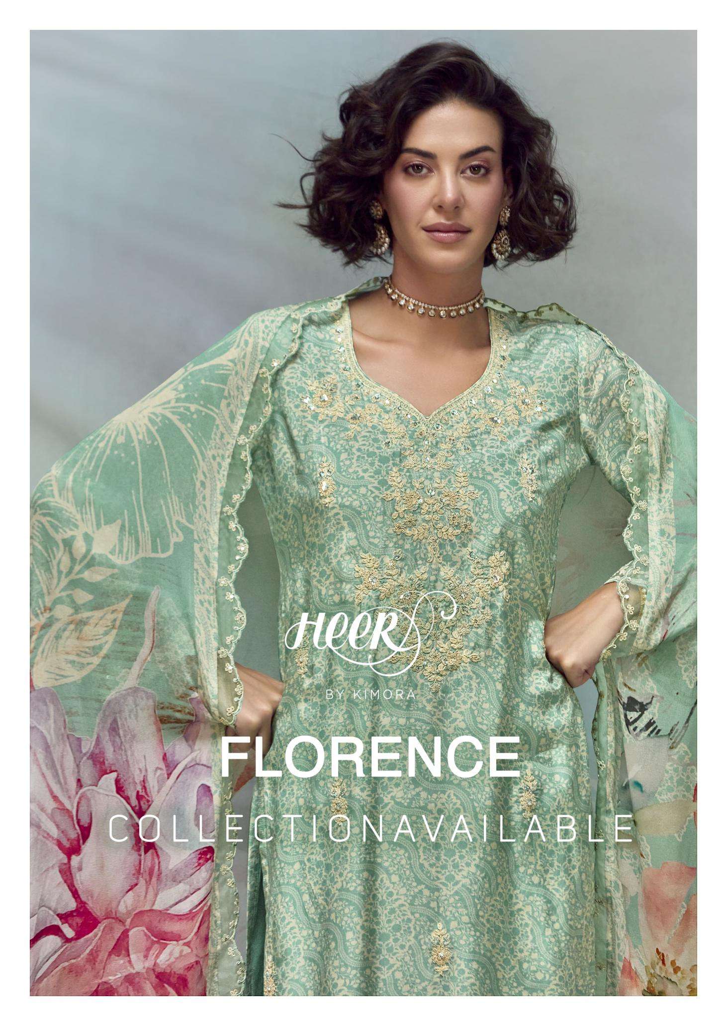 Kimora heer florance - 213 Designer dress materials Surat