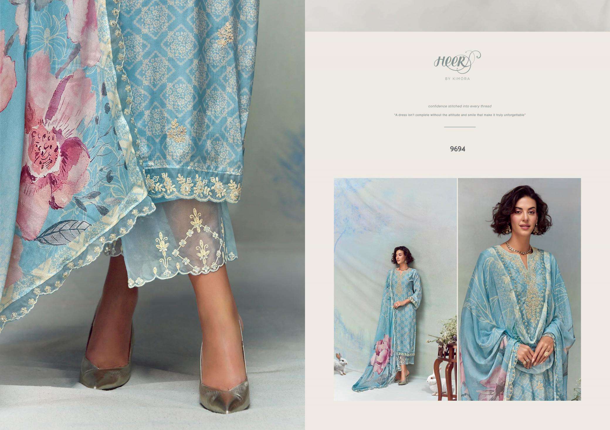 Kimora heer florance - 213 Designer dress materials Surat