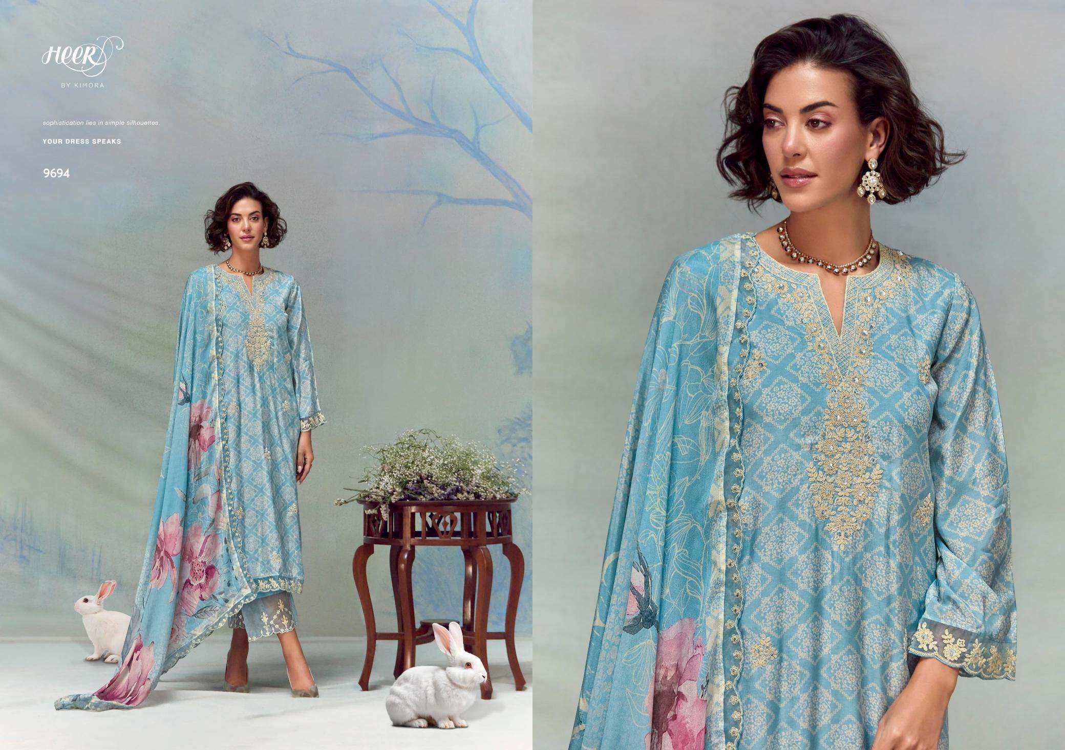 Kimora heer florance - 213 Designer dress materials Surat