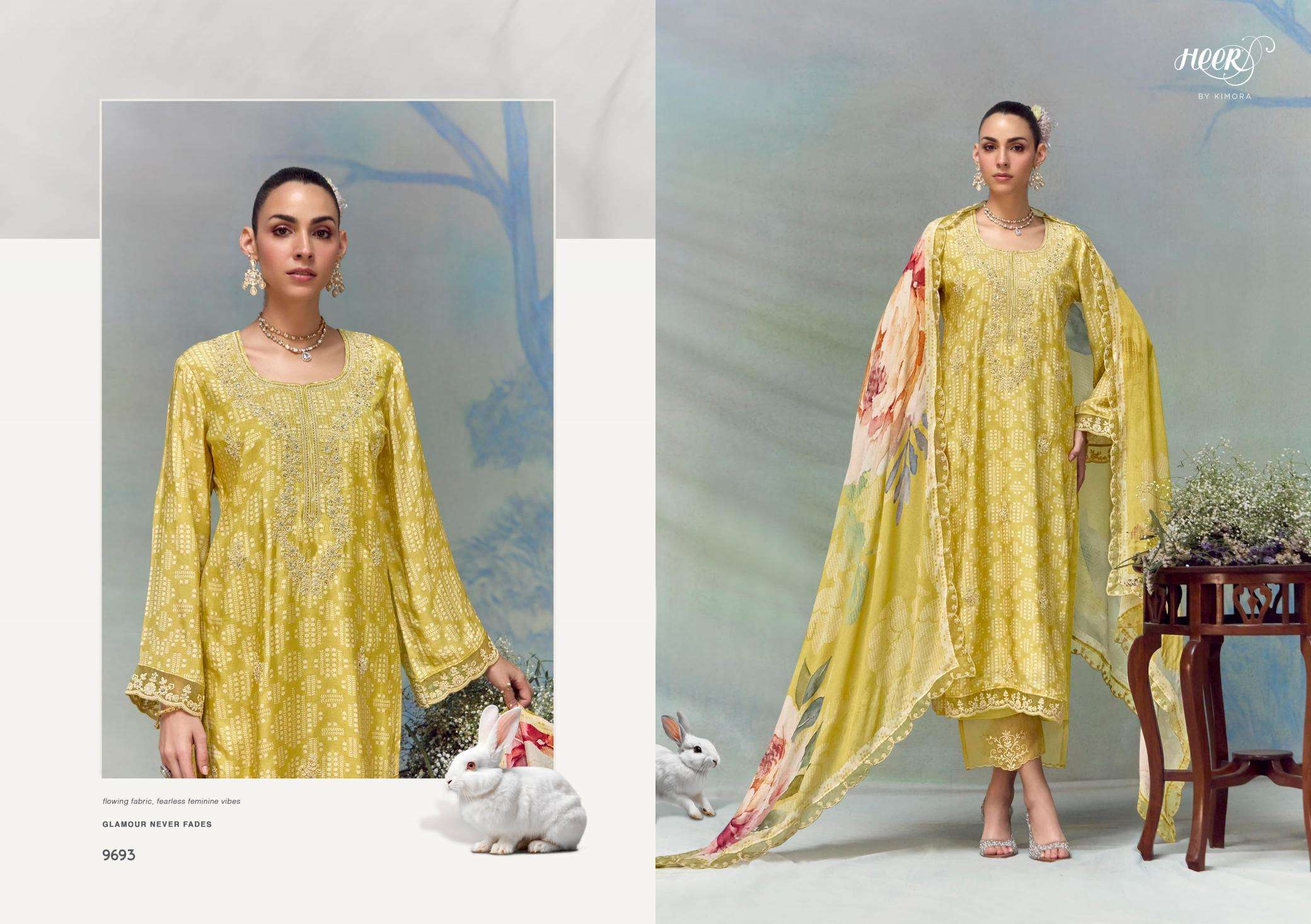Kimora heer florance - 213 Designer dress materials Surat