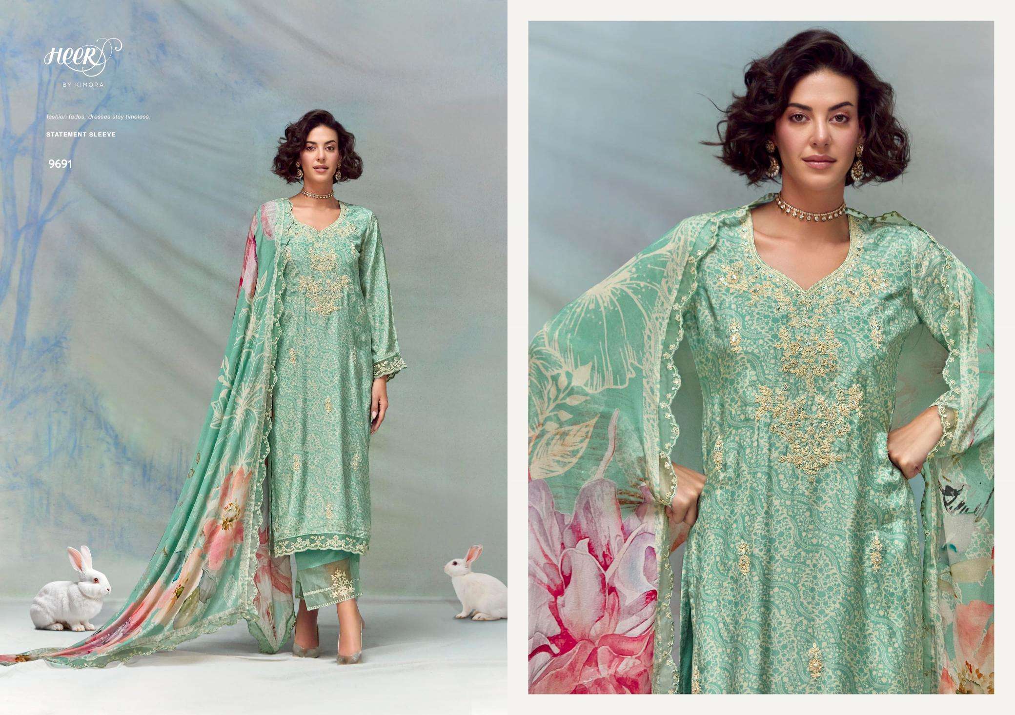 Kimora heer florance - 213 Designer dress materials Surat