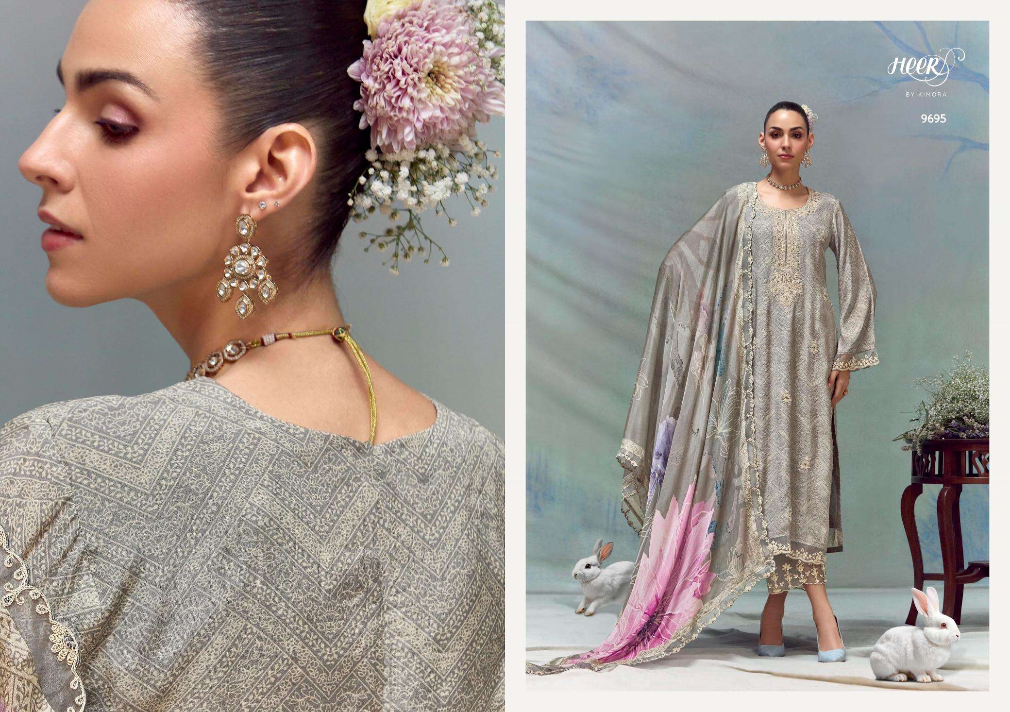 Kimora heer florance - 213 Designer dress materials Surat