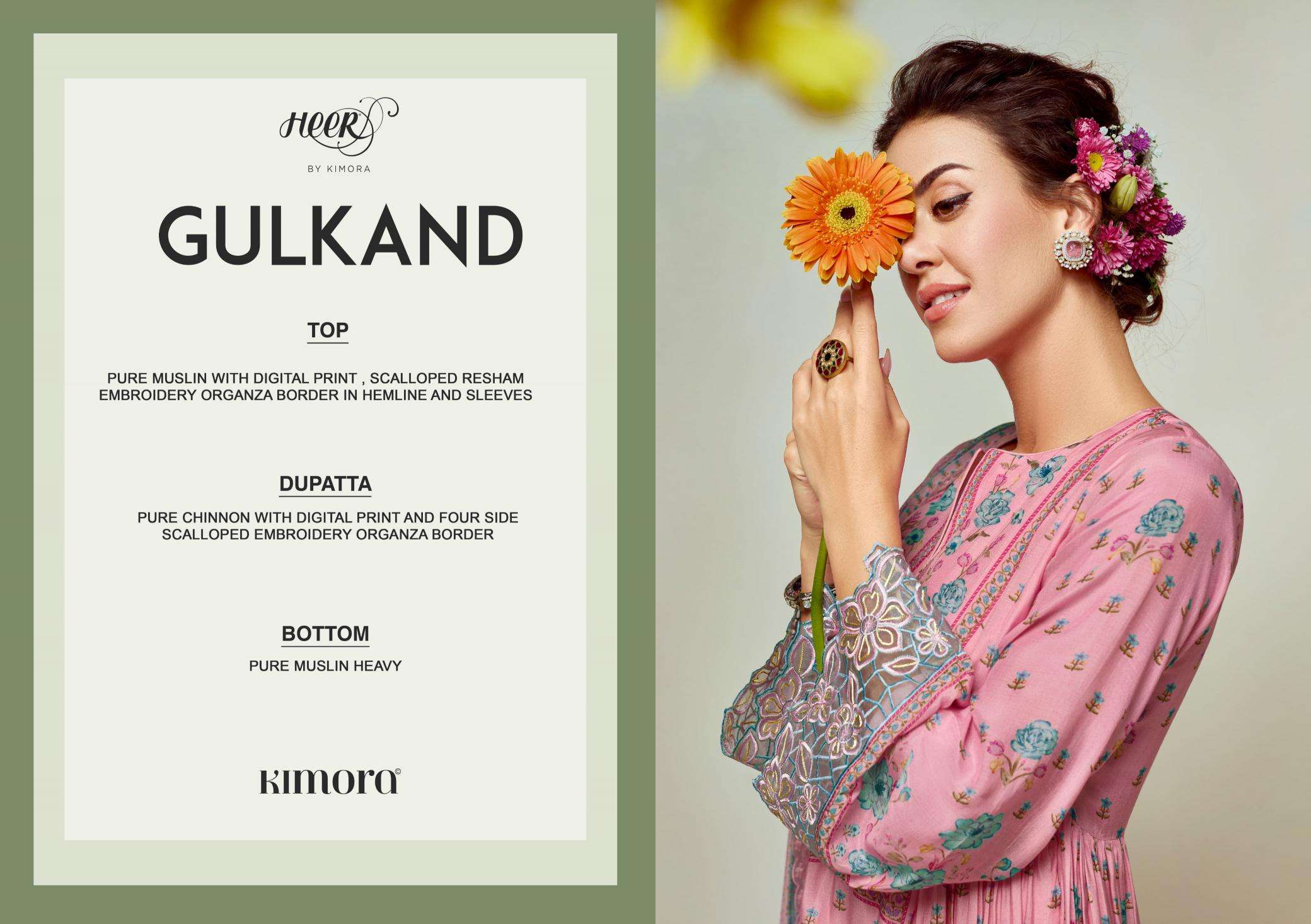 Kimora heer gulkand vol 209 Wholesale dress materials in Bhavnagar