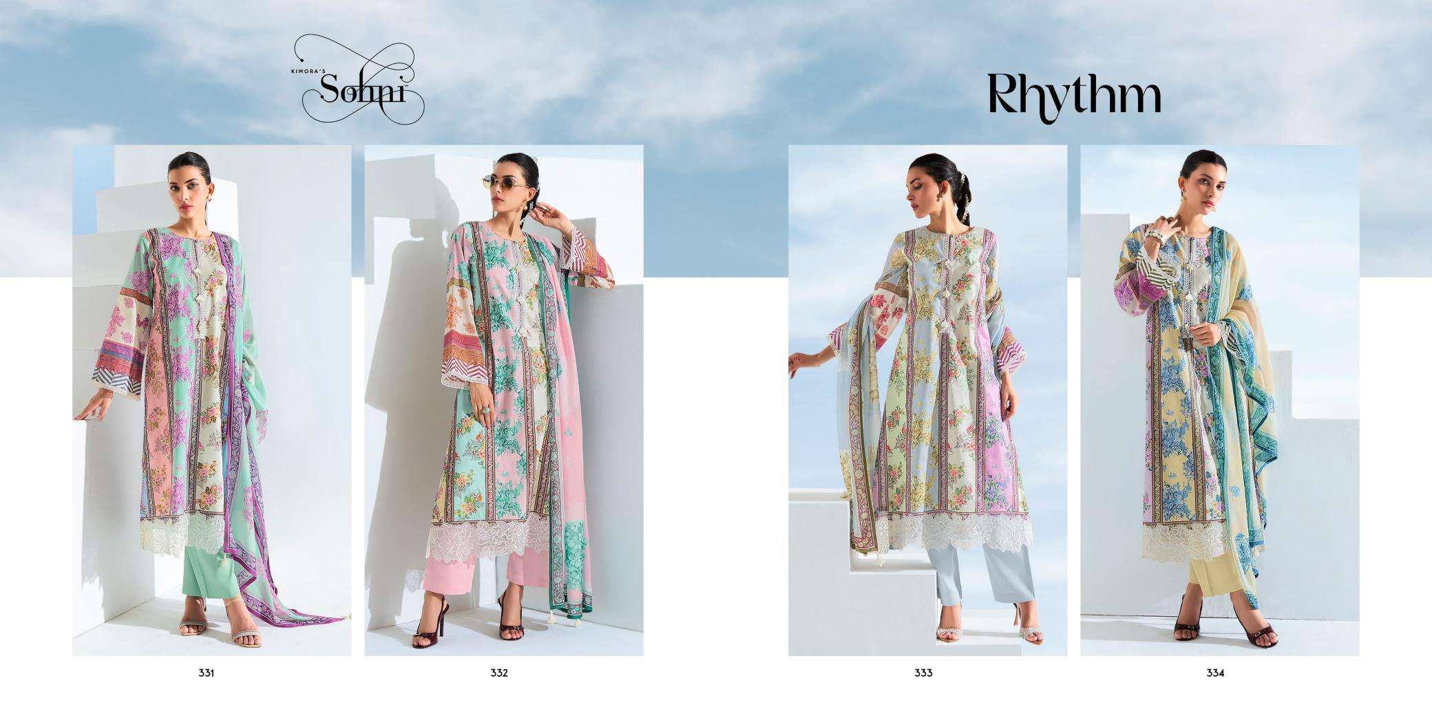 Kimora Sohani rhythm vol -26 Party wear dress materials wholesale