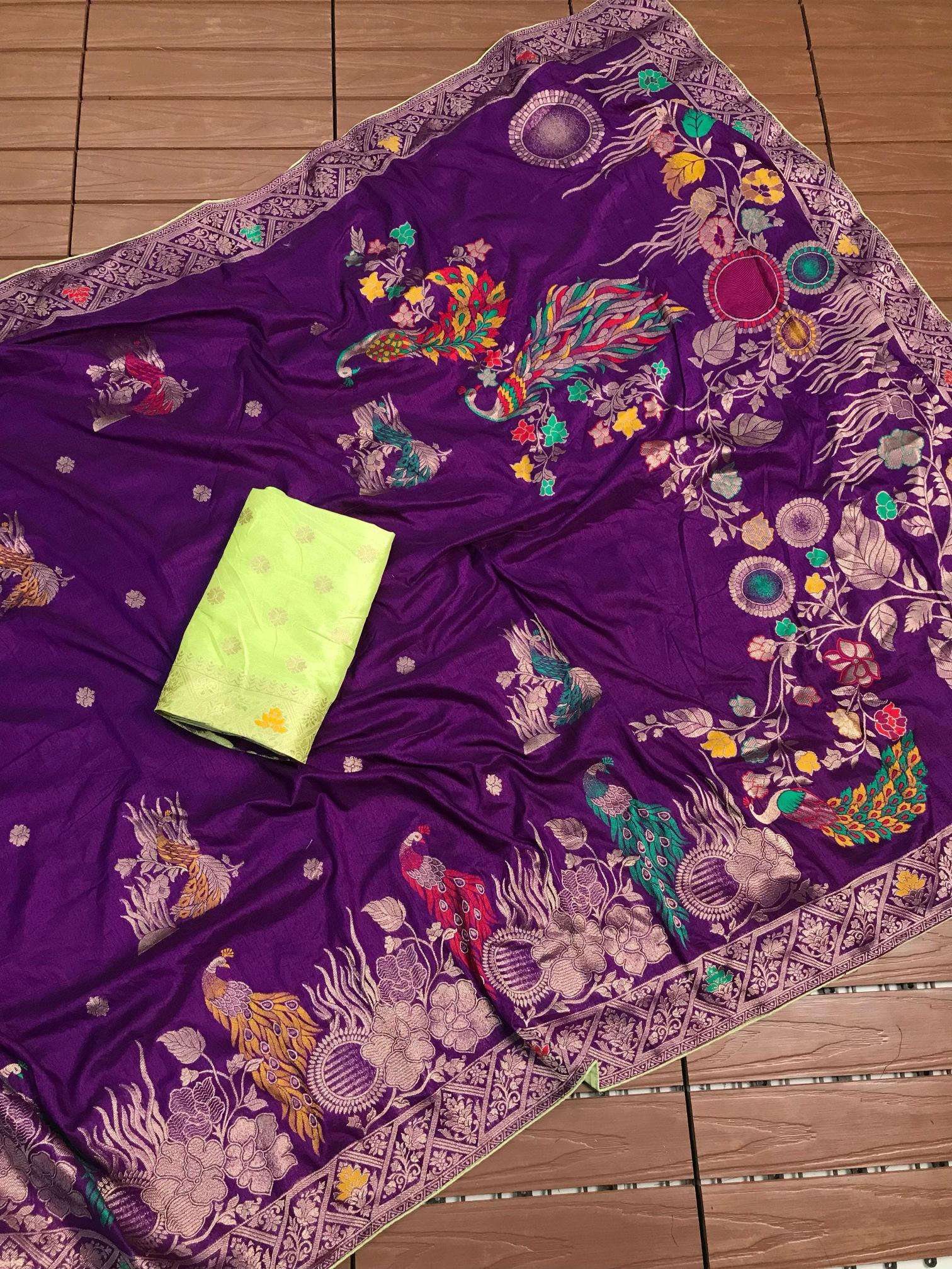 Komal-vol-3 banarasi khadi Wholesale sarees in Mumbai