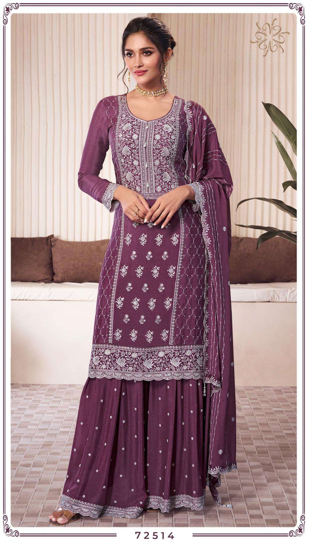 Kuleesh syona thread pakistani suits Wholesale in Surat
