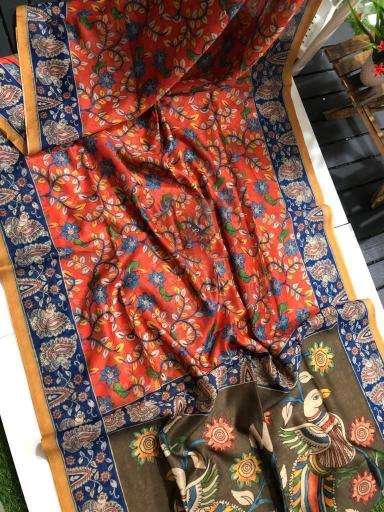 Linen digital print Saree manufacturer in Kolkata