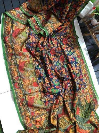 Linen digital print Saree manufacturer in Kolkata