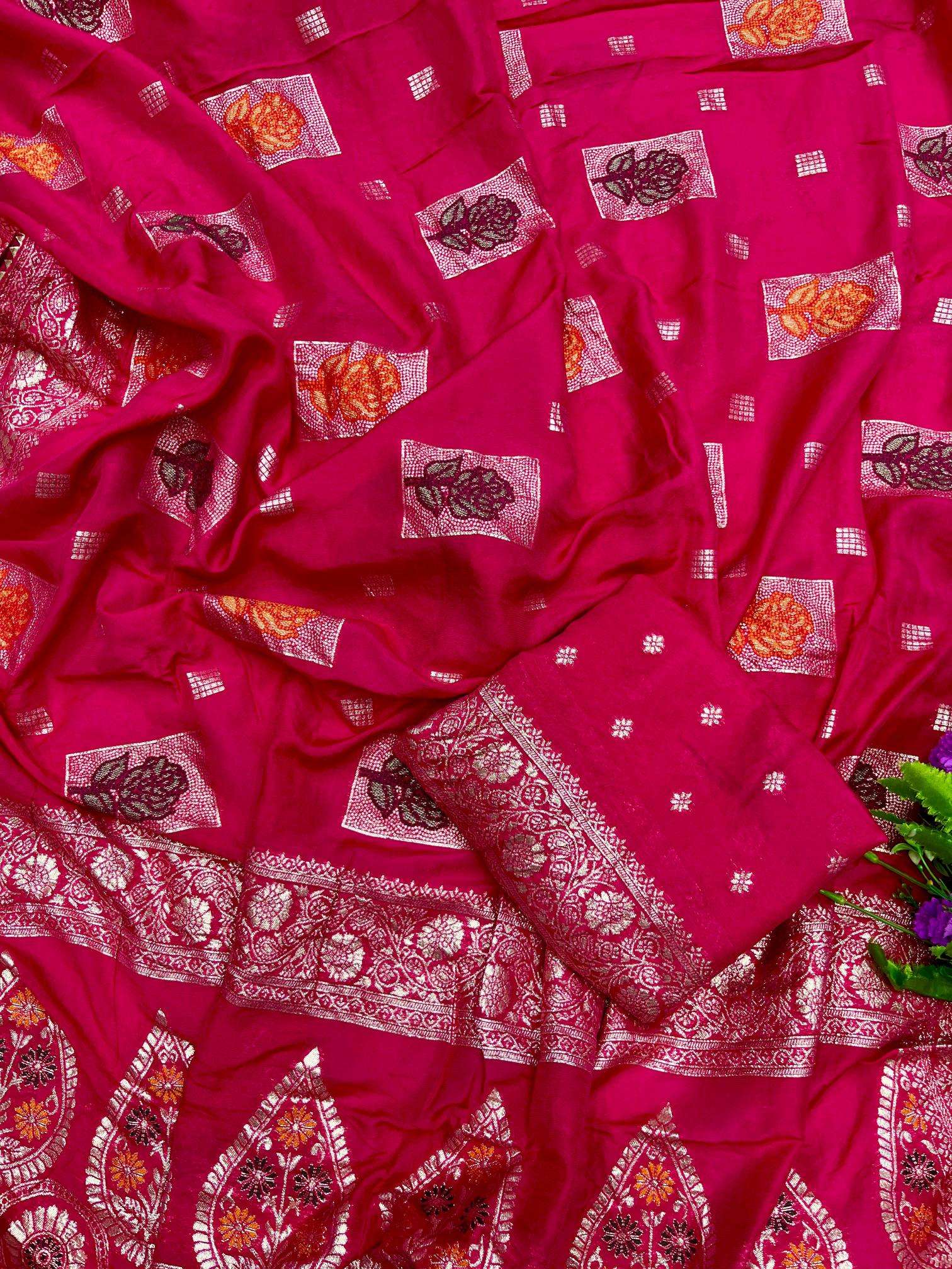 Mahaveer silks luxurious dola silk Saree wholesale online shopping in India