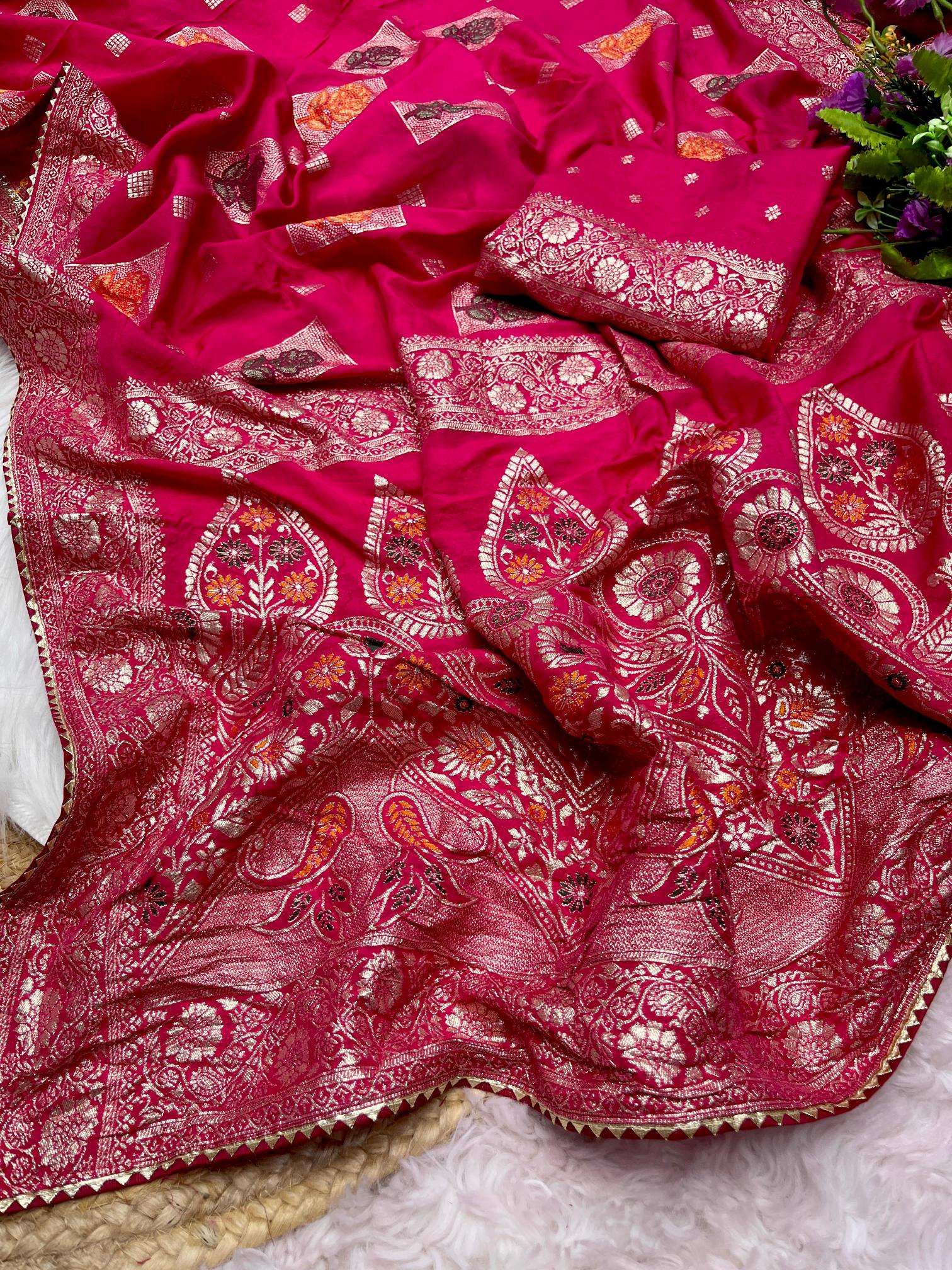 Mahaveer silks luxurious dola silk Saree wholesale online shopping in India