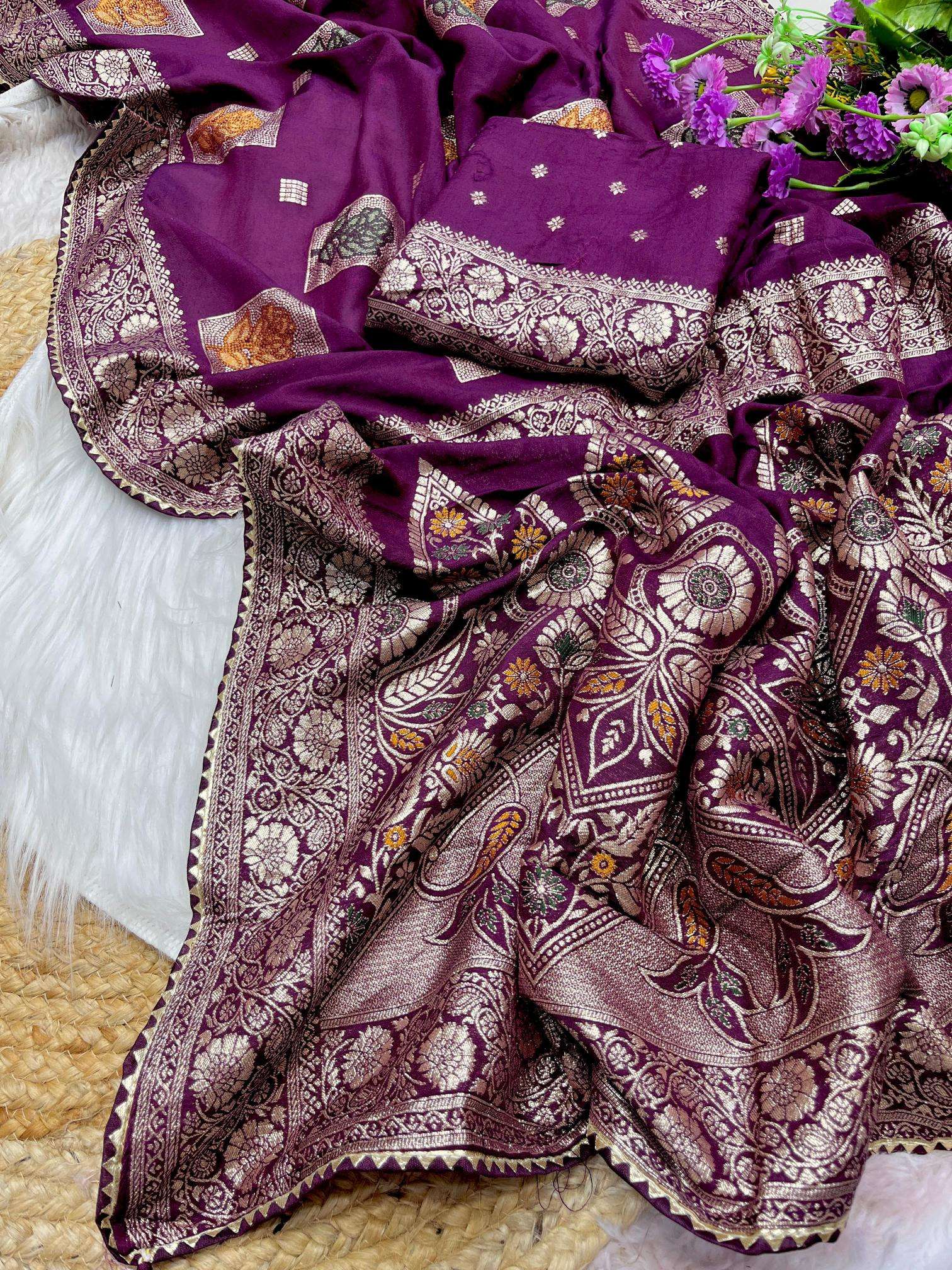 Mahaveer silks luxurious dola silk Saree wholesale online shopping in India