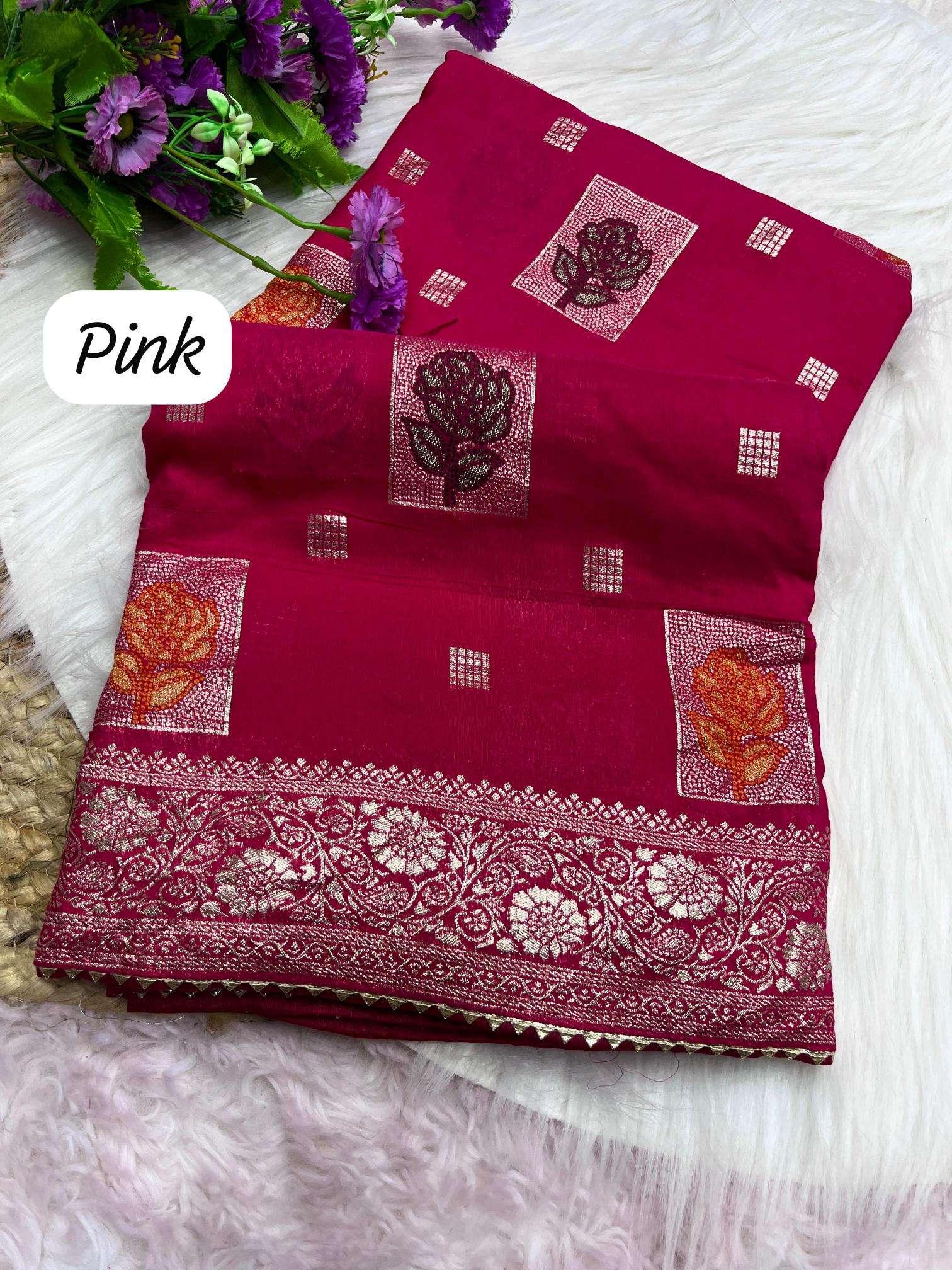 Mahaveer silks luxurious dola silk Saree wholesale online shopping in India