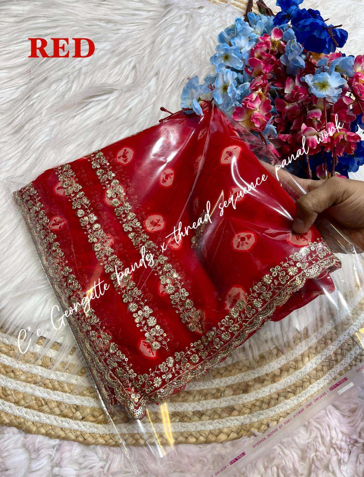 Mahaveer silks soft georgette Wholesale sarees suppliers in Ahmedabad