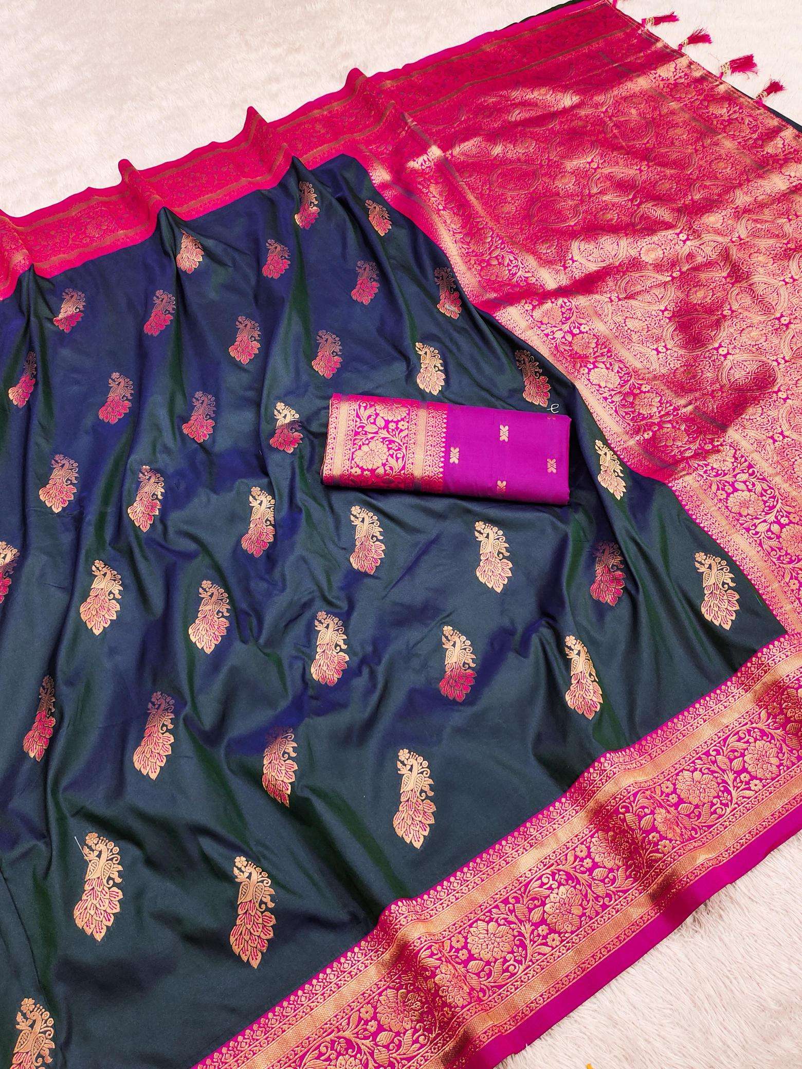 Mahima soft silk peacock Designer Sarees Wholesale in Banglor