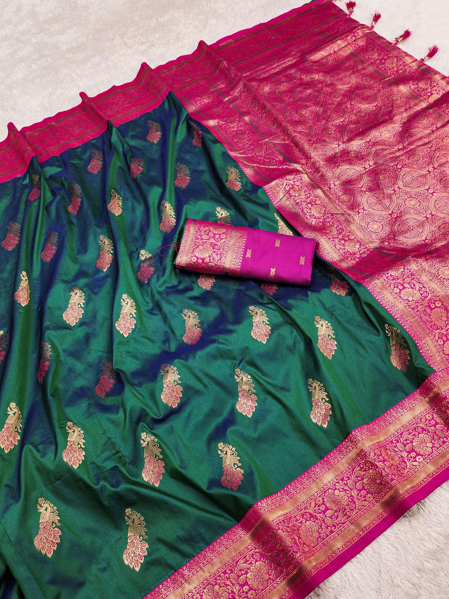 Mahima soft silk peacock Designer Sarees Wholesale in Banglor